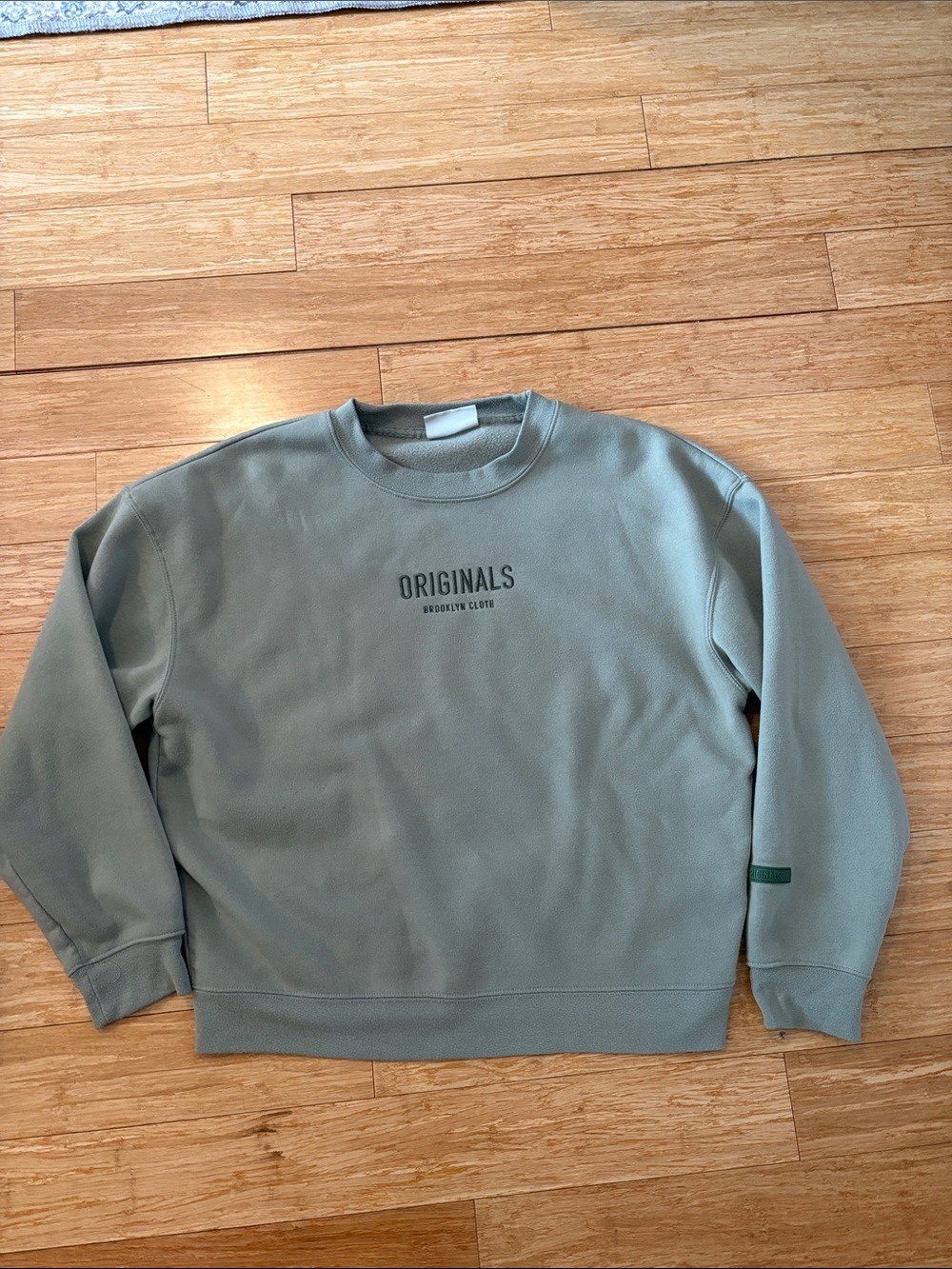 Brooklyn Cloth Sage Green Crewneck Sweater